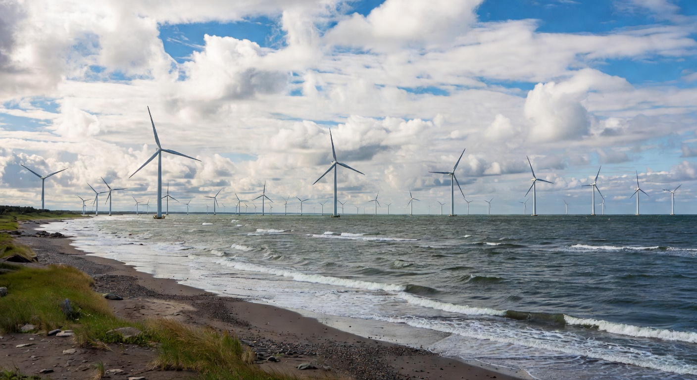 Finland wind turbines Nordic coast renewable energy clean power