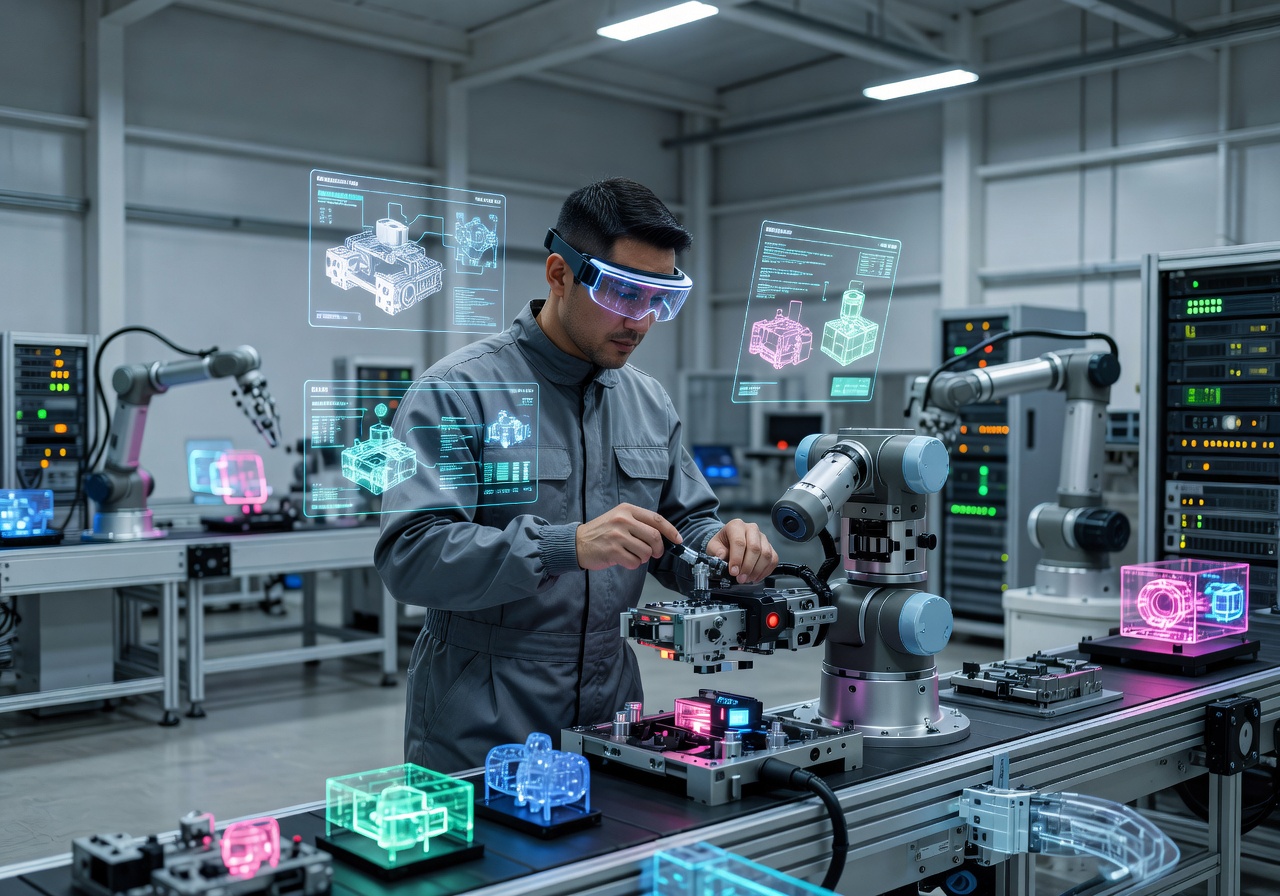 Lightguide augmented reality smart manufacturing industrial technology